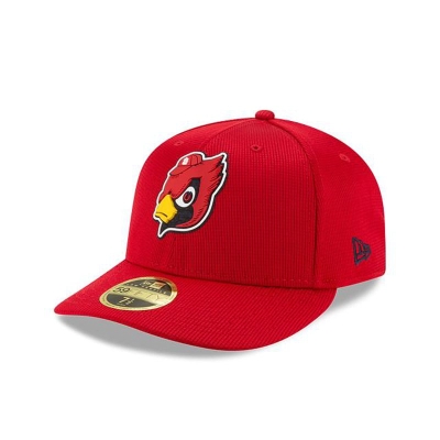 Red St. Louis Cardinals Hat - New Era MLB Clubhouse Collection Low Profile 59FIFTY Fitted Caps USA8450132